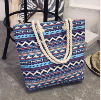 Fashion Folding Women Big Size Handbag Tote Ladies Casual Flower Printing Canvas Graffiti Shoulder Bag Beach Bolsa Feminina