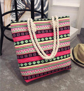 Fashion Folding Women Big Size Handbag Tote Ladies Casual Flower Printing Canvas Graffiti Shoulder Bag Beach Bolsa Feminina