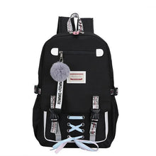 将图片加载到图库查看器，Large school bags for teenage girls usb with lock Anti theft backpack women Book bag big High School bag youth Leisure College
