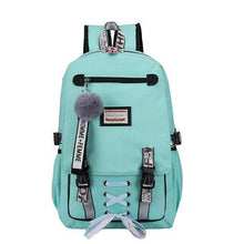 将图片加载到图库查看器，Large school bags for teenage girls usb with lock Anti theft backpack women Book bag big High School bag youth Leisure College
