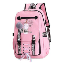 将图片加载到图库查看器，Large school bags for teenage girls usb with lock Anti theft backpack women Book bag big High School bag youth Leisure College
