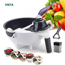 将图片加载到图库查看器，9 in 1 Mandoline Slicer Vegetable Slicer Potato Peeler Carrot Onion Grater with Strainer Kitchen Accessories Vegetable Cutter
