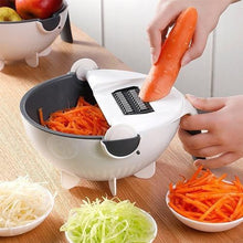 将图片加载到图库查看器，9 in 1 Mandoline Slicer Vegetable Slicer Potato Peeler Carrot Onion Grater with Strainer Kitchen Accessories Vegetable Cutter
