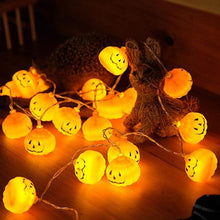 将图片加载到图库查看器，LED Halloween Pumpkin Spider Bat Skeleton String Light - 1203
