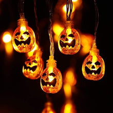 将图片加载到图库查看器，LED Halloween Pumpkin Spider Bat Skeleton String Light - 1203
