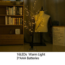 将图片加载到图库查看器，Night Light Home Decoration Bonsai Style Party Cherry Tree Shape LED Light DIY Firework Christmas Gift Plants Switch Copper
