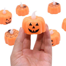 将图片加载到图库查看器，Halloween pumpkin candle LED light - 1203
