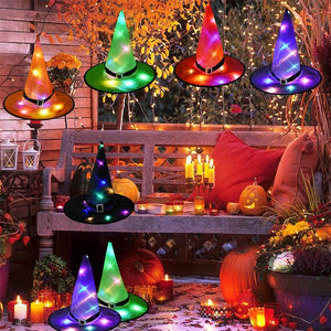 Halloween LED glowing witch hat - 1203