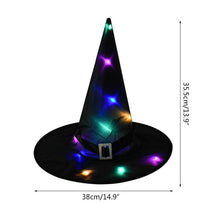 将图片加载到图库查看器，Halloween LED glowing witch hat - 1203
