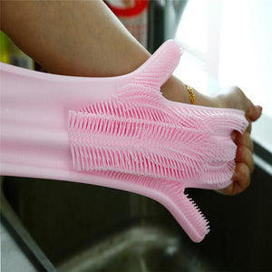 SILICONE DISH WASHING GLOVES - 1203